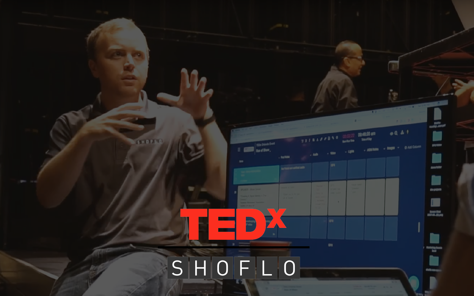 Tedx using shoflo event production software